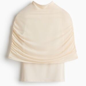 Cape-Detail Jersey Top